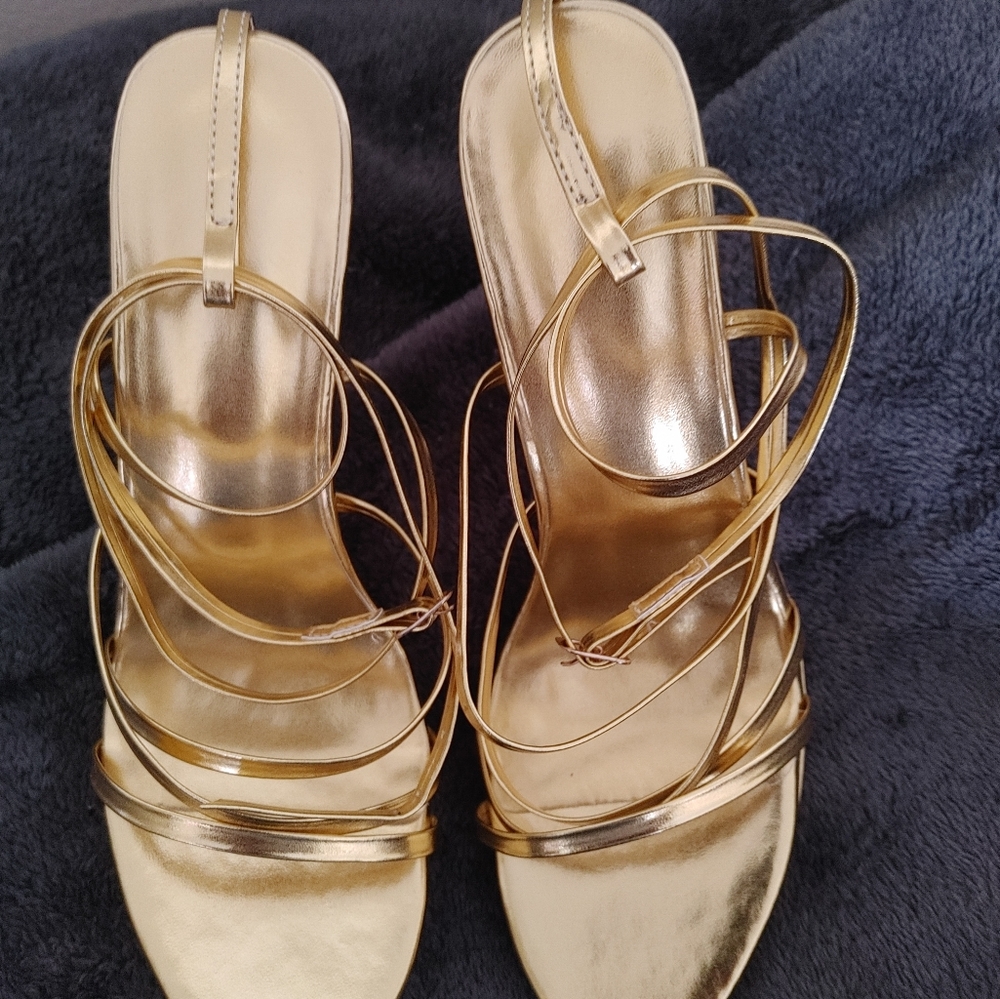 Gold Sandal Heel